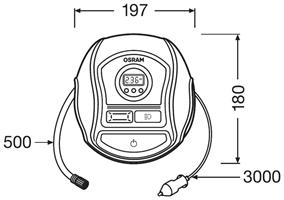 OSRAM TYREinflate 450 COMPRESSORE PER PNEUMATICI