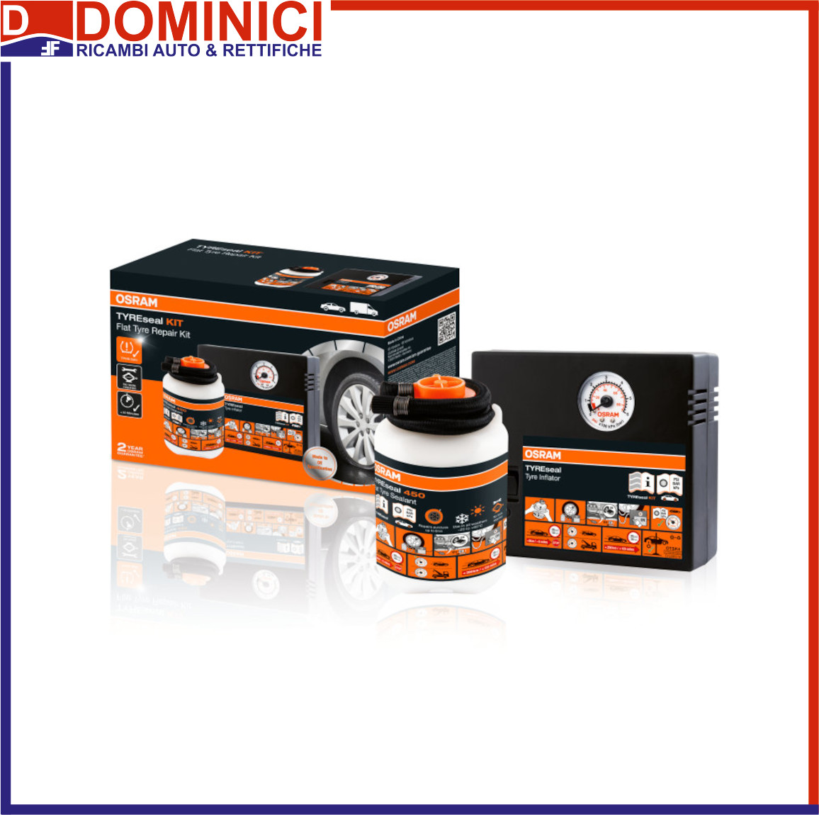 OSRAM - OSRAM TYREseal KIT RIPARAZIONE FORATURE PNEUMATICI - OSRAM -  Dominici Ricambi