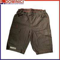 SPARCO PANTALONI BERMUDA CARGO NERO