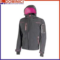 U-POWER GIACCA DA LAVORO SOFTSHELL SPACE GREY FUCSIA