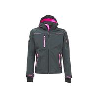 U-POWER GIACCA DA LAVORO SOFTSHELL SPACE GREY FUCSIA