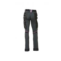 U-POWER PANTALONI DA LAVORO ATOM GREY FUCSIA