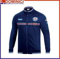 SPARCO FELPA FULL ZIP MARTINI RACING BLU
