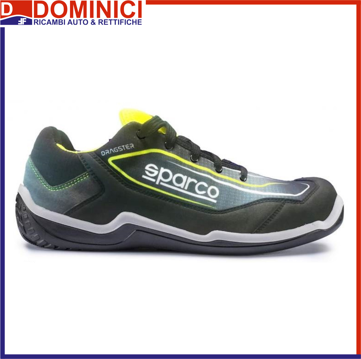 SPARCO - SPARCO SCARPA ANTINFORTUNISTICA S1P DRAGSTER NERO/GIALLO OUTLET -  SPARCO - Dominici Ricambi
