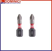MILWAUKEE INSERTO BIT PZ1 25 mm PER AVVITATORE (cf. 2pz.)