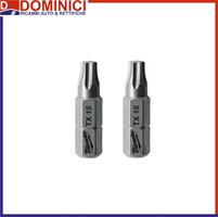 MILWAUKEE INSERTO BIT TX15 25 mm PER AVVITATORE (cf. 2pz.)