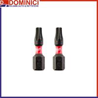 MILWAUKEE INSERTO BIT TX20 25 mm PER AVVITATORE (cf. 2pz.)