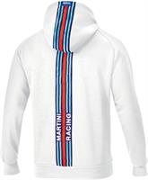 SPARCO FELPA HOODIE BIG STRIPES MARTINI RACING BIANCO