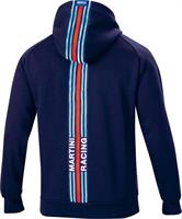 SPARCO FELPA HOODIE BIG STRIPES MARTINI RACING BLU