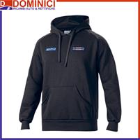 SPARCO FELPA HOODIE BIG STRIPES MARTINI RACING NERO