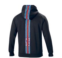 SPARCO FELPA HOODIE BIG STRIPES MARTINI RACING NERO