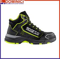 SCARPA ANTINFORTUNISTICA SPARCO S3 ALTA ALLROAD NERO/GIALLO FLUO