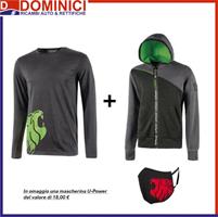 PROMO U-POWER MAGLIA FU214AG + FELPA EY212AG + OMAGGIO