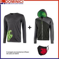 PROMO U-POWER MAGLIA FU214AG + FELPA EY212AG + OMAGGIO