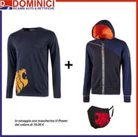 PROMO U-POWER MAGLIA FU214DB + FELPA EY212DB + OMAGGIO