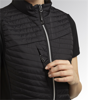 DIADORA UTILITY GILET DONNA LIGHT PADDED VEST ATHENA NERO