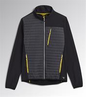 DIADORA GIUBOTTO HYBRID SWEAT-JACKET  (NERO/VERDE/GIALLO)