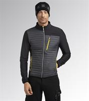 DIADORA GIUBOTTO HYBRID SWEAT-JACKET  (NERO/VERDE/GIALLO)