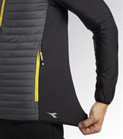 DIADORA GIUBOTTO HYBRID SWEAT-JACKET  (NERO/VERDE/GIALLO)