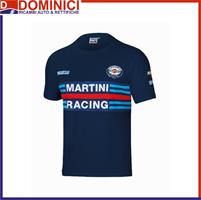 SPARCO T-SHIRT DA LAVORO MARTINI RACING BLU