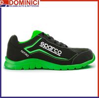 SCARPA ANTINFORTUNISTICA SPARCO S3 NITRO NERO/VERDE FLUO