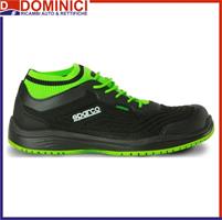 SPARCO SCARPA ANTINFORTUNISTICA S1P SRC LEGEND NERO/VERDE FLUO