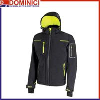 U-POWER GIACCA DA LAVORO SOFTSHELL SPACE BLACK CARBON