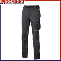 U-POWER PANTALONE DA LAVORO WORLD ASPHALT GREY/GREEN