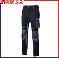 U-POWER PANTALONI DA LAVORO ATOM BLACK CARBON