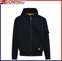 DIADORA UTILITY FELPA DA LAVORO MEMBRANE FZ HOODIE NERO