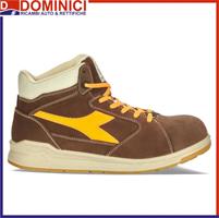 DIADORA SCARPA ANTINF. D-JUMP HI S3 MARRONE CAFFE/ARANCIO