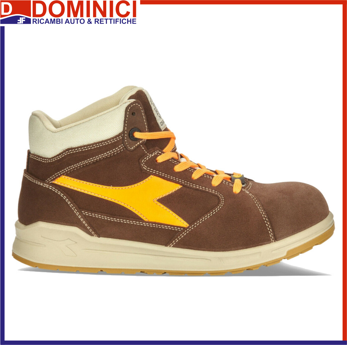 DIADORA UTILITY - DIADORA SCARPA ANTINF. D-JUMP HI S3 MARRONE CAFFE/ARANCIO  - DIADORA - Dominici Ricambi